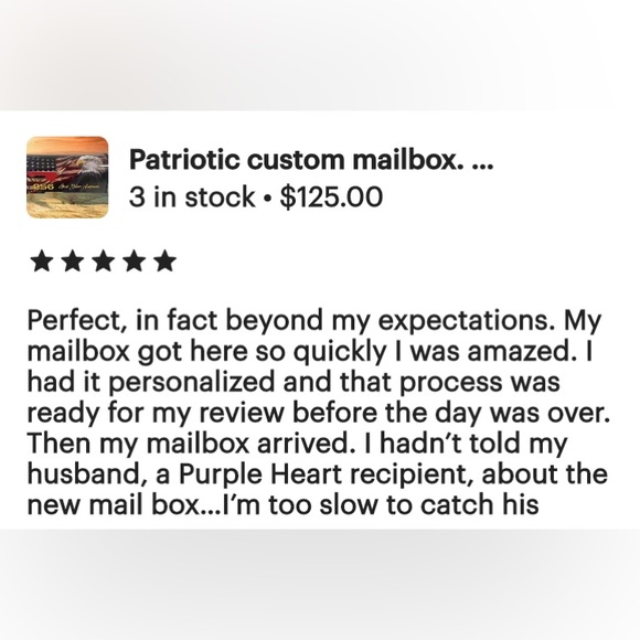 Patriotic Custom Mailboxes. Add your name & address optional. Trusted seller. - Picture 8 of 8